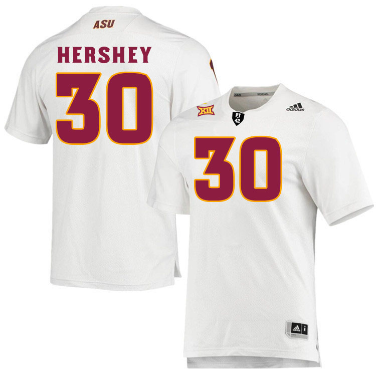 #30 Ian Hershey Arizona State Sun Devils College Football Jerseys Stitched-White